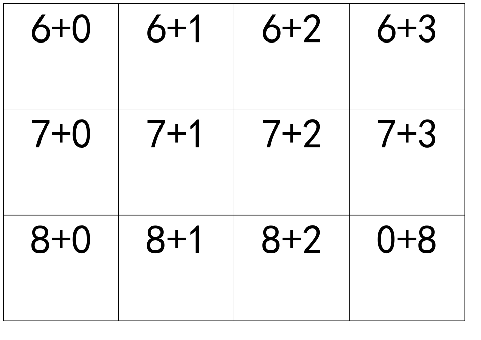 10以内加减法口算字卡A4纸直接打印,可修改内容,卡片大小_第3页
