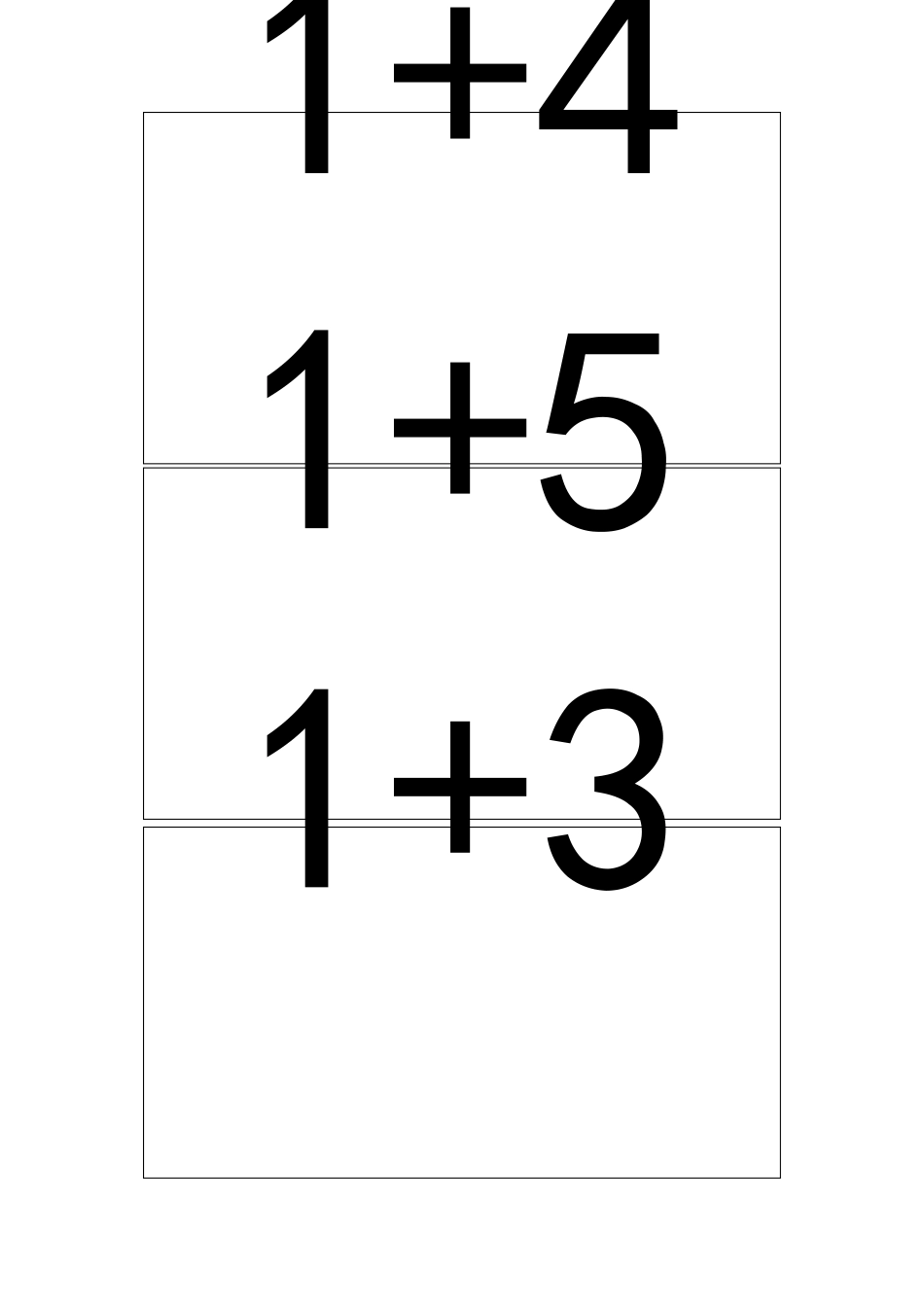 10以内加法算式卡片模版_第1页