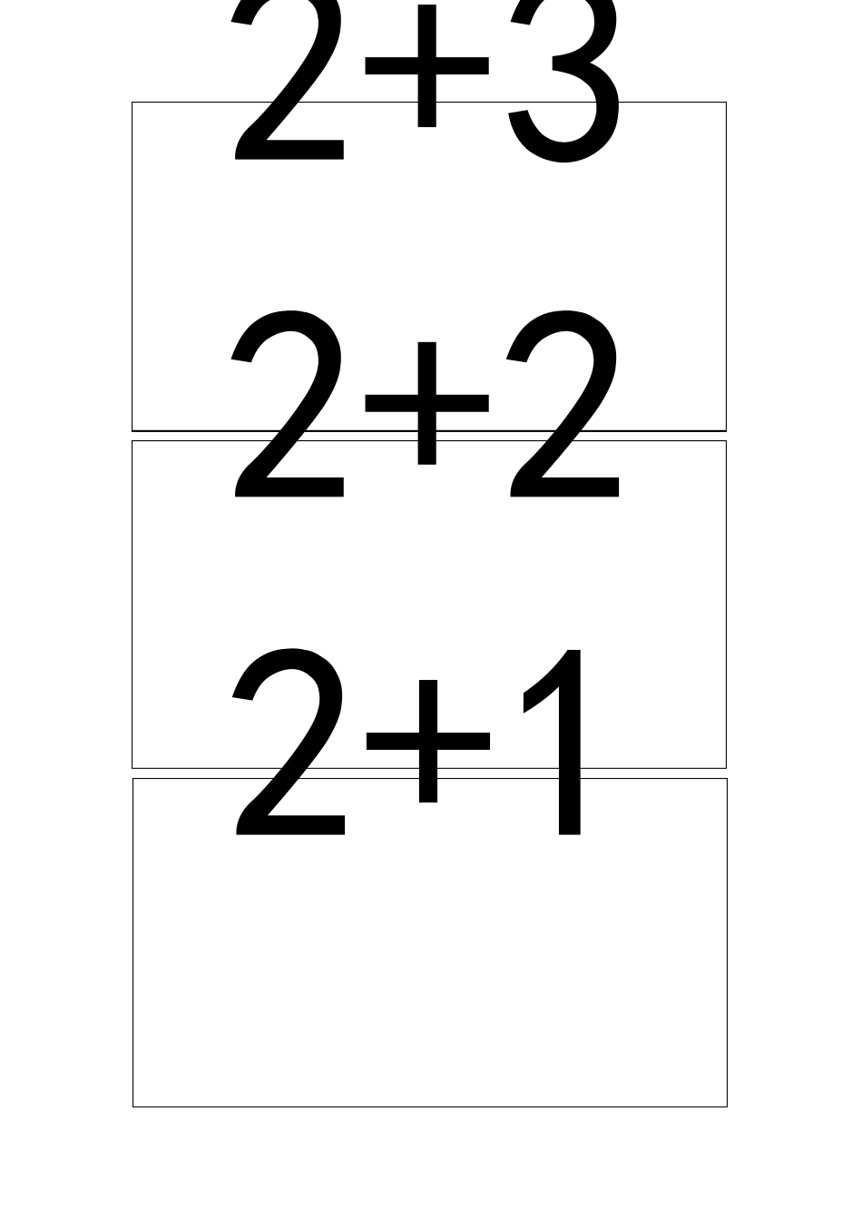 10以内加法算式卡片模版_第3页