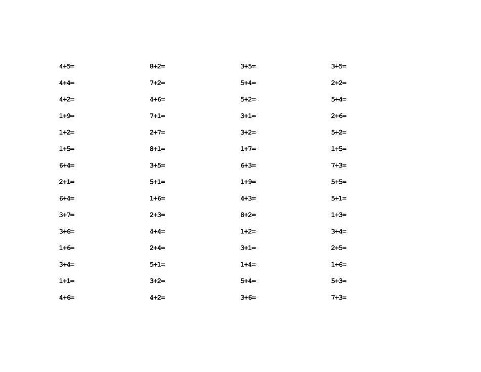 10以内加法计算题_第3页