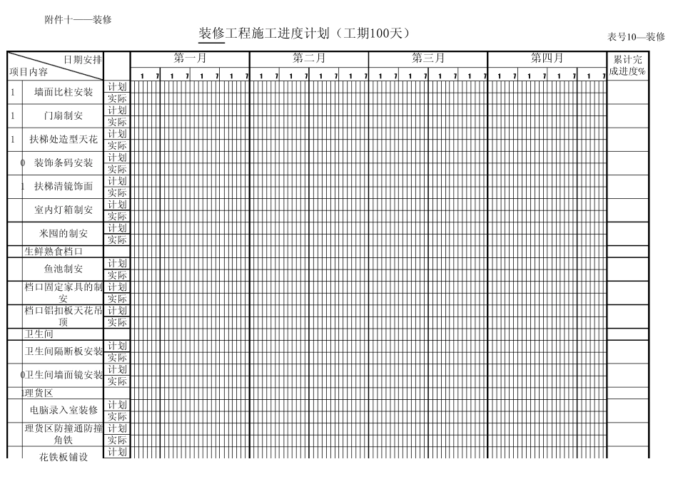 10工程进度周报表_第2页