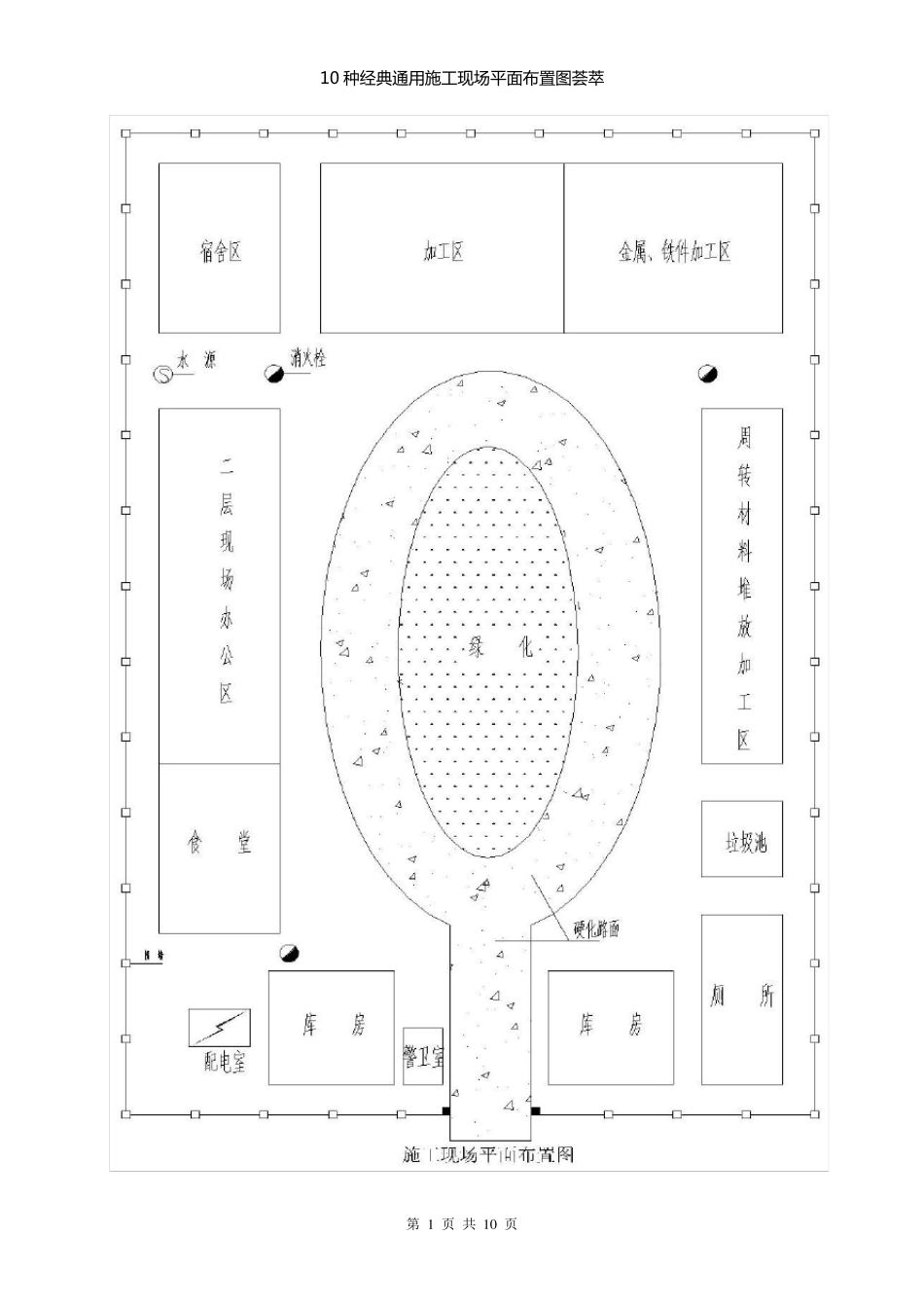 10种经典通用施工现场平面布置图荟萃_第1页