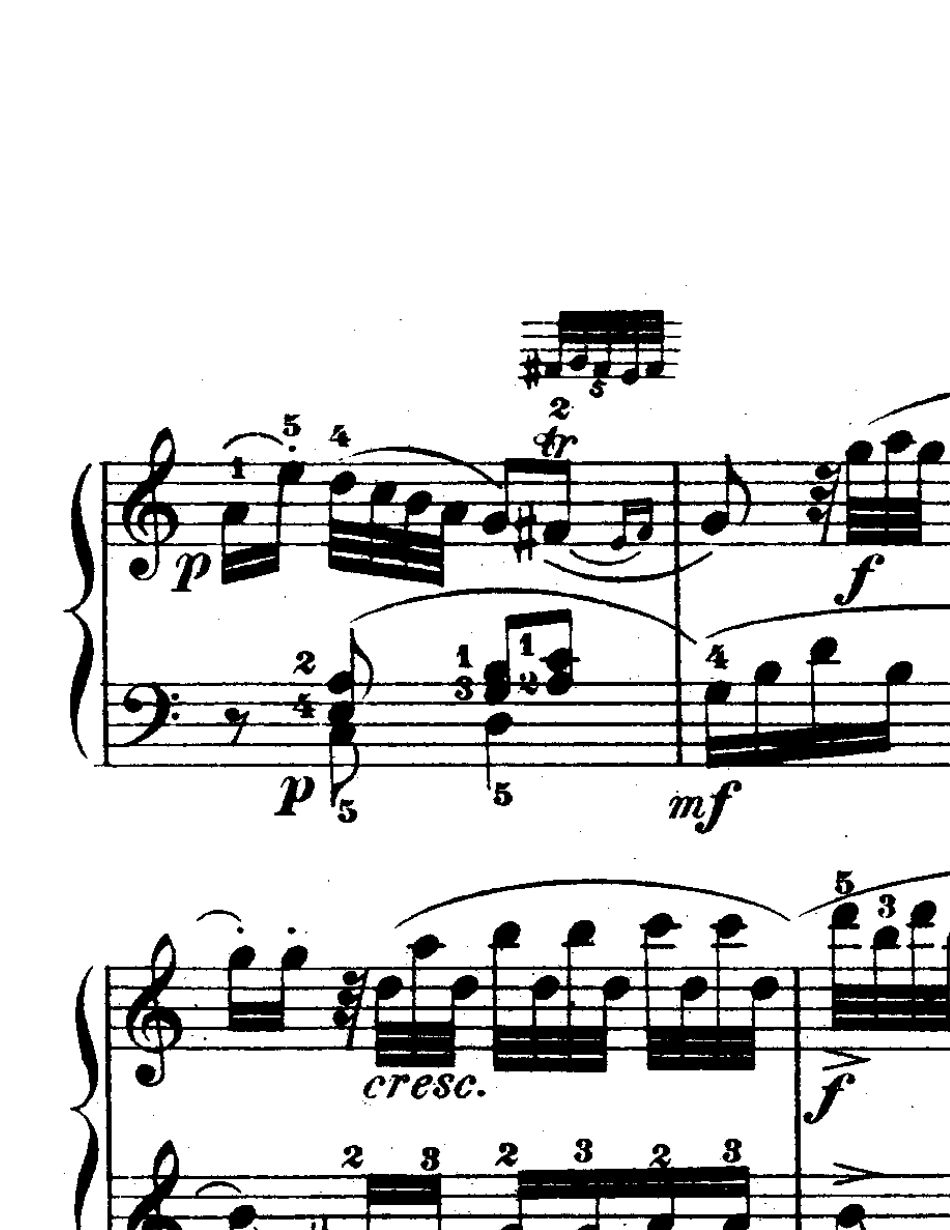 11037莫扎特C大调奏鸣曲第一二三乐章K330钢琴谱带指法_第3页