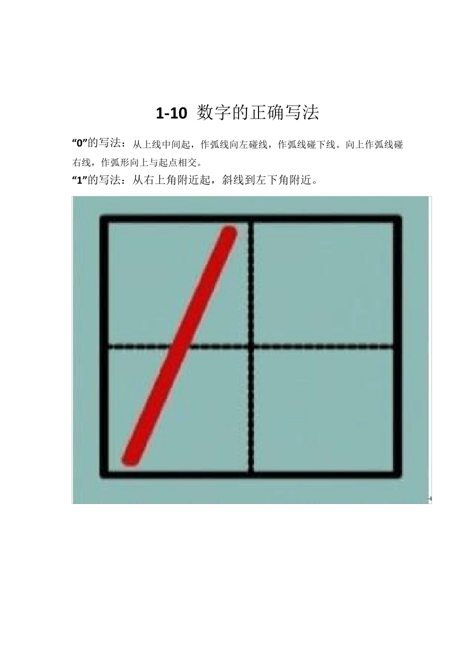 110_数字的正确写法_第1页