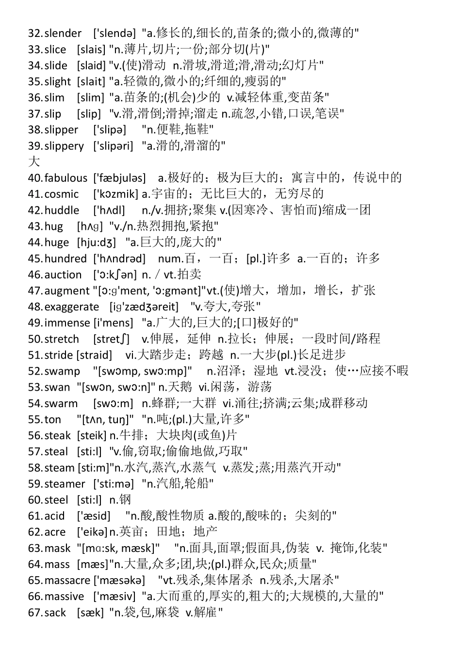 1143个考研比较难的短英语单词带音标_第2页