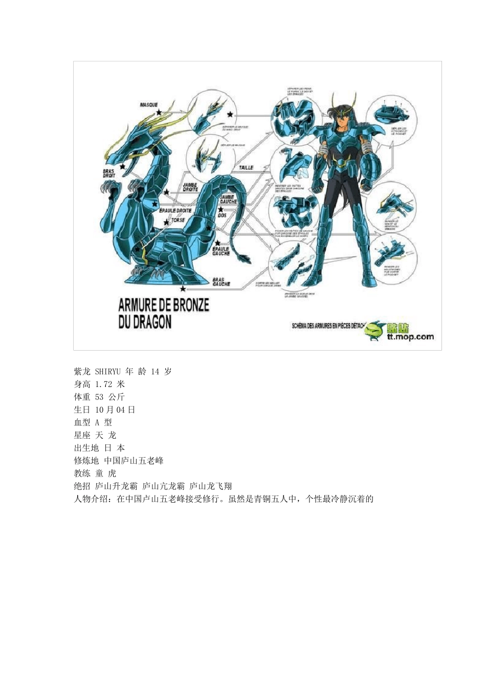 119个圣斗士圣衣分解图(附加说明)_第2页