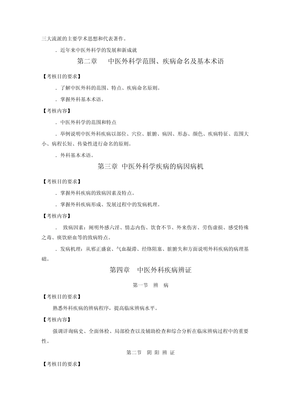 11《中医外科学(中医皮肤病学、中医肛肠病学、中医口腔科学)》考核大纲_第2页