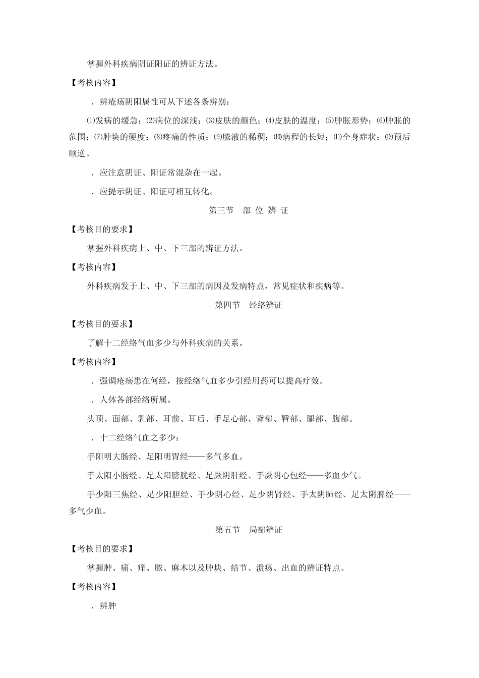 11《中医外科学(中医皮肤病学、中医肛肠病学、中医口腔科学)》考核大纲_第3页