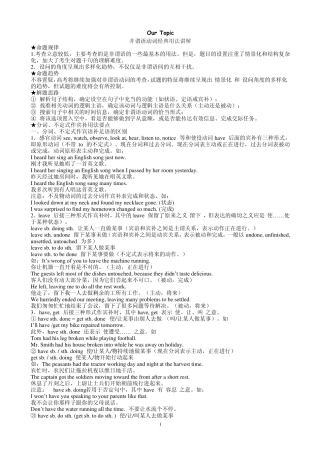 11非谓语动词作状语专练30题讲解