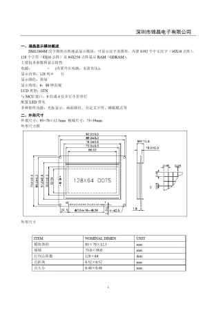 12864详细中文资料