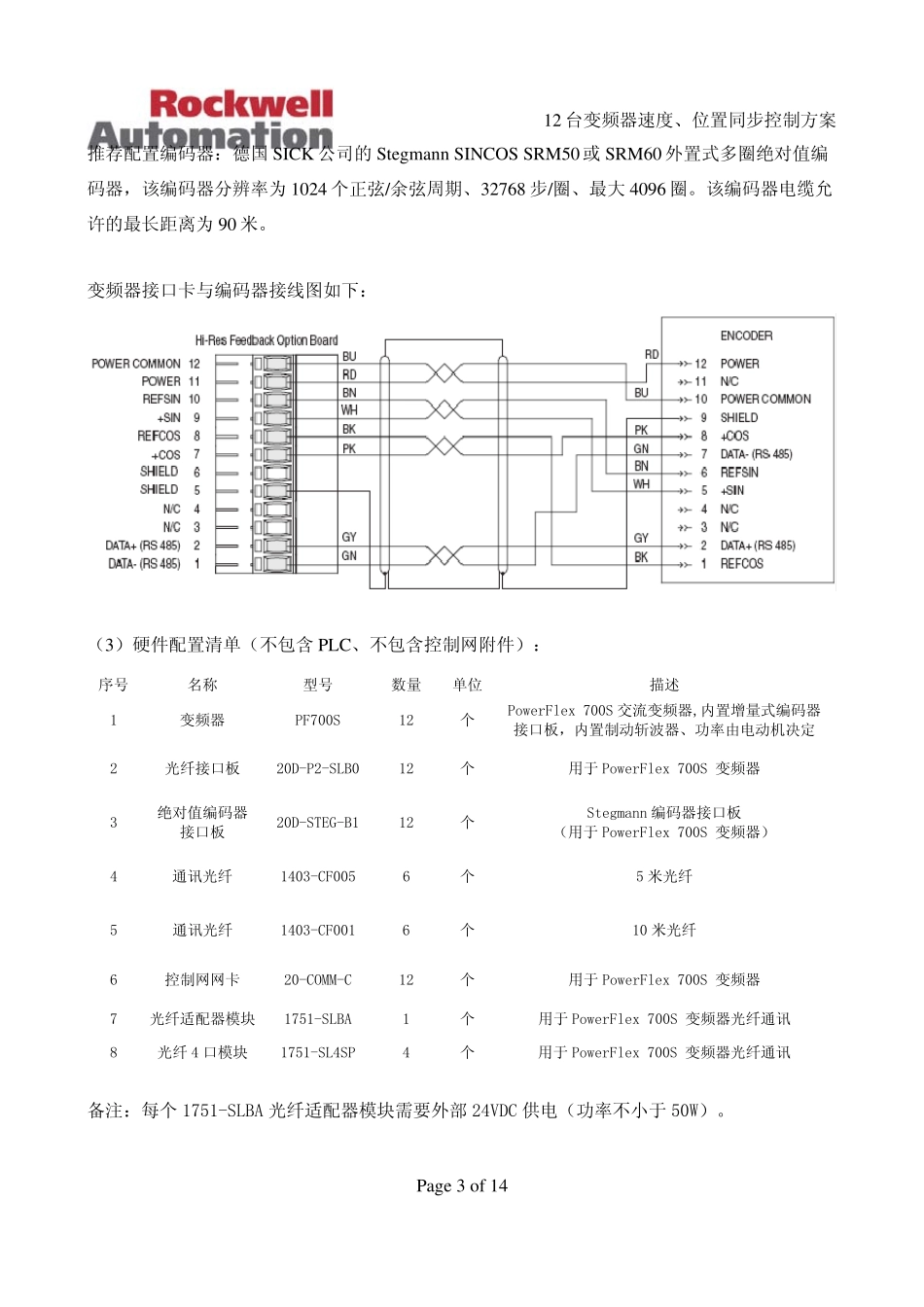 12台PF700S变频器速度、位置同步控制方案_20105_4_第3页