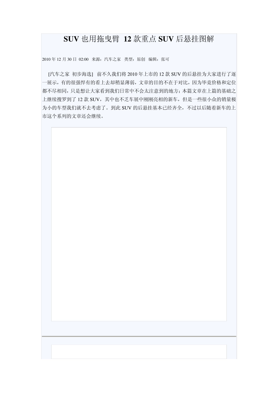 12种SUV的后悬架_第1页