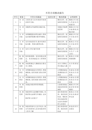 13不符合项整改报告