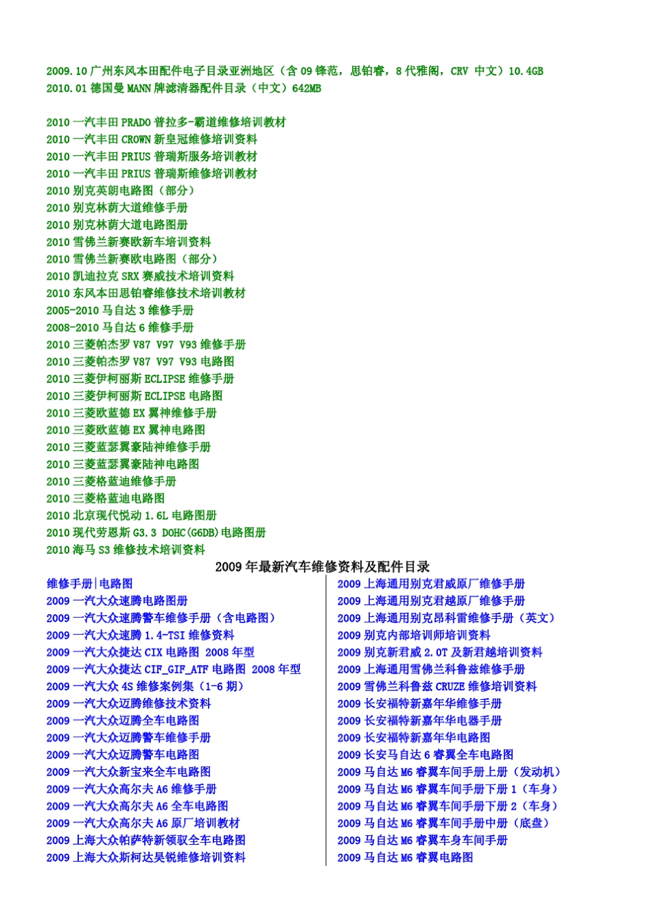 1500G硬盘汽车维修资料数据库_第2页