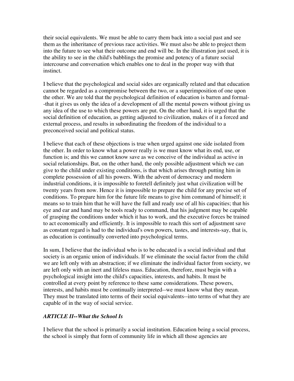 MyPedagogicCreed我的教育信条_第2页