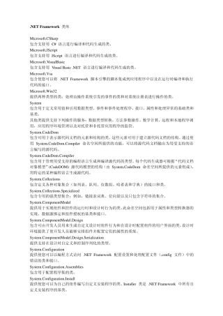 NETFramework类库