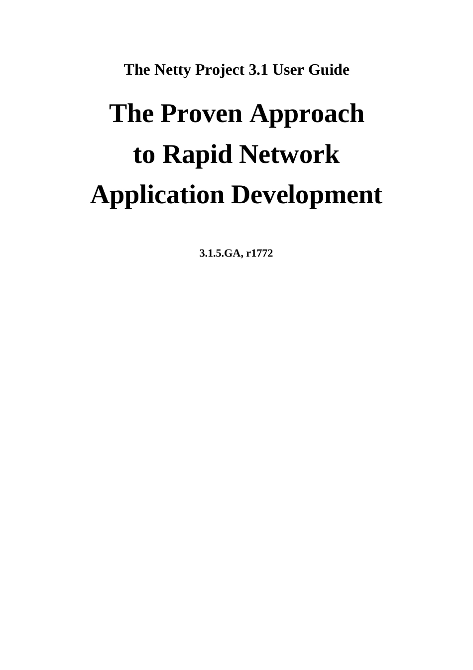 Netty中文用户手册_第1页