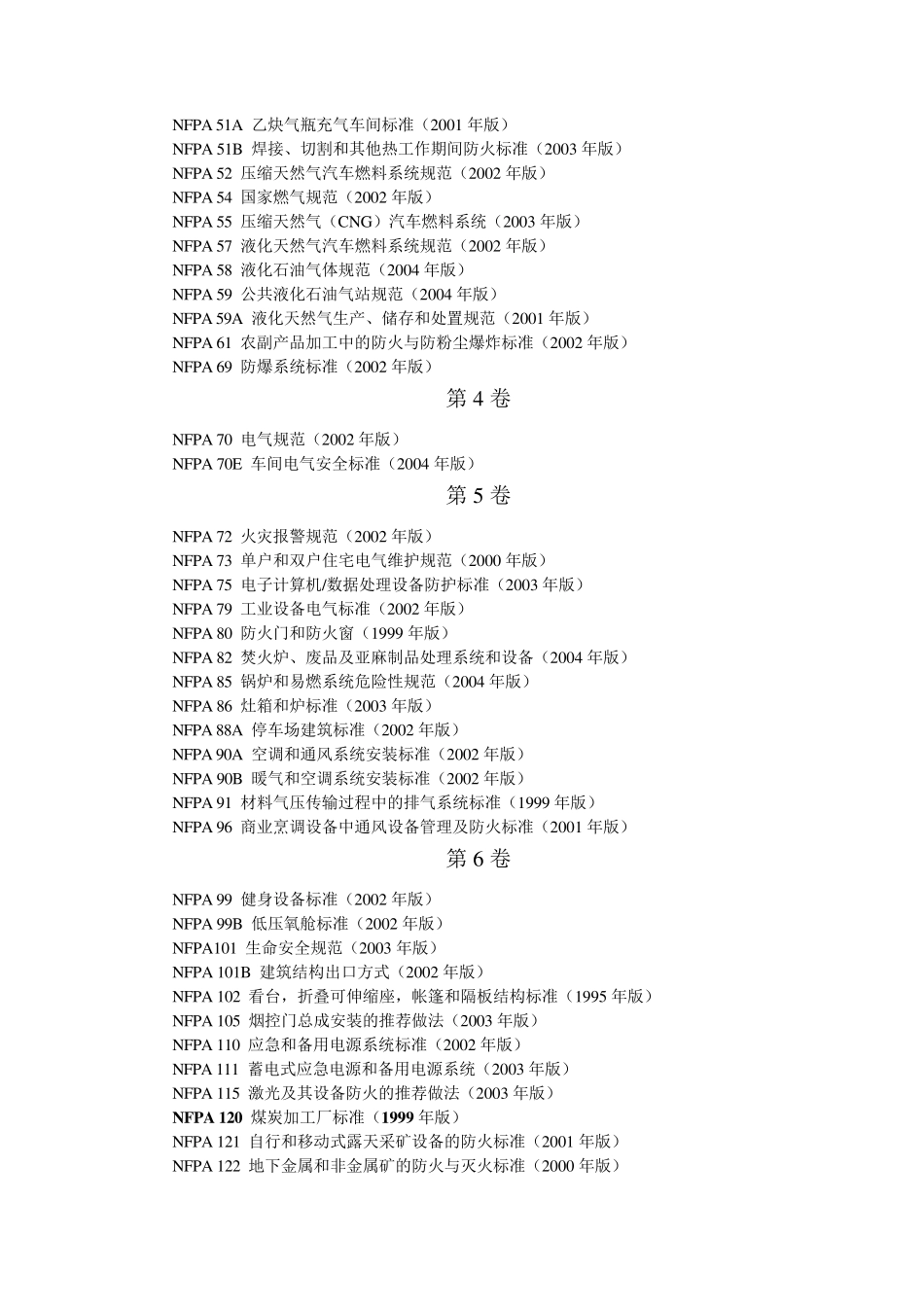 NFPA标准规范目录_第2页