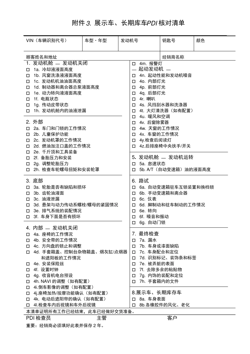 PDI检查相关表格_第2页