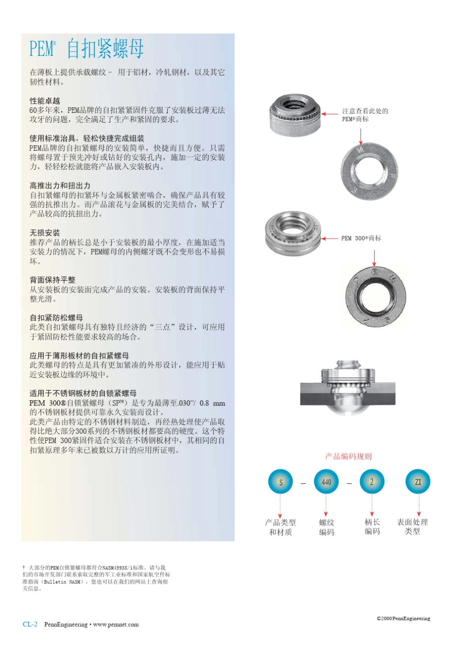 PEM自扣紧螺母_第2页