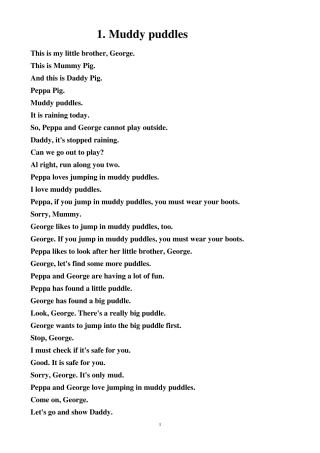 peppa_pig第一季英文文本