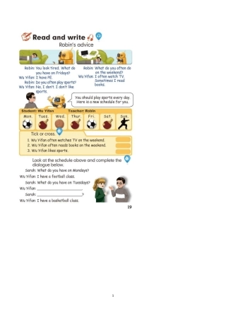 PEP小学英语五年级上Unit2BReadandwrite