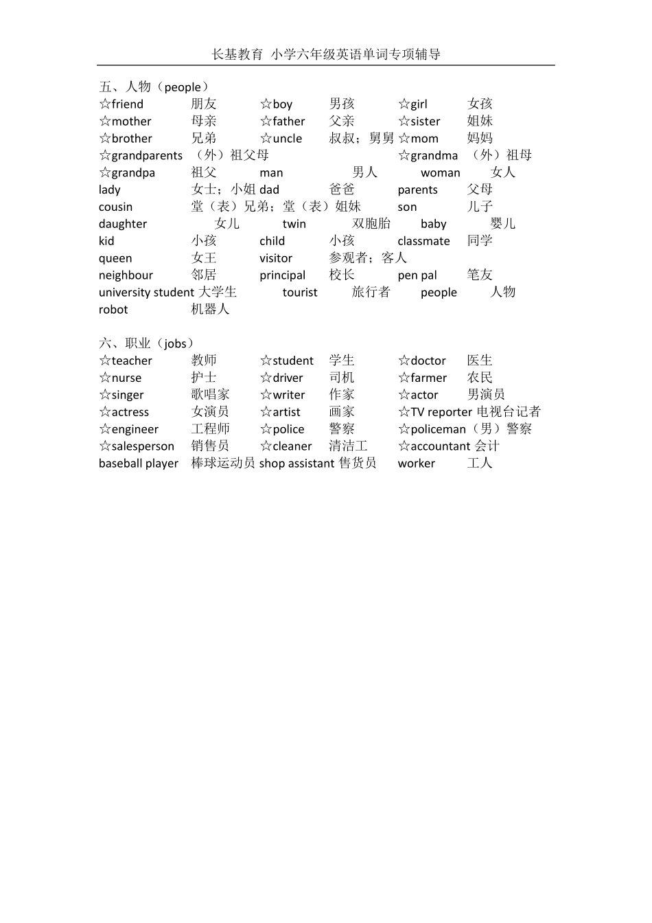 PEP小学英语单词分类汇总_第3页