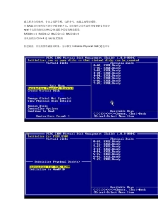 PERCS100_S300配置手册(DellR310阵列卡)