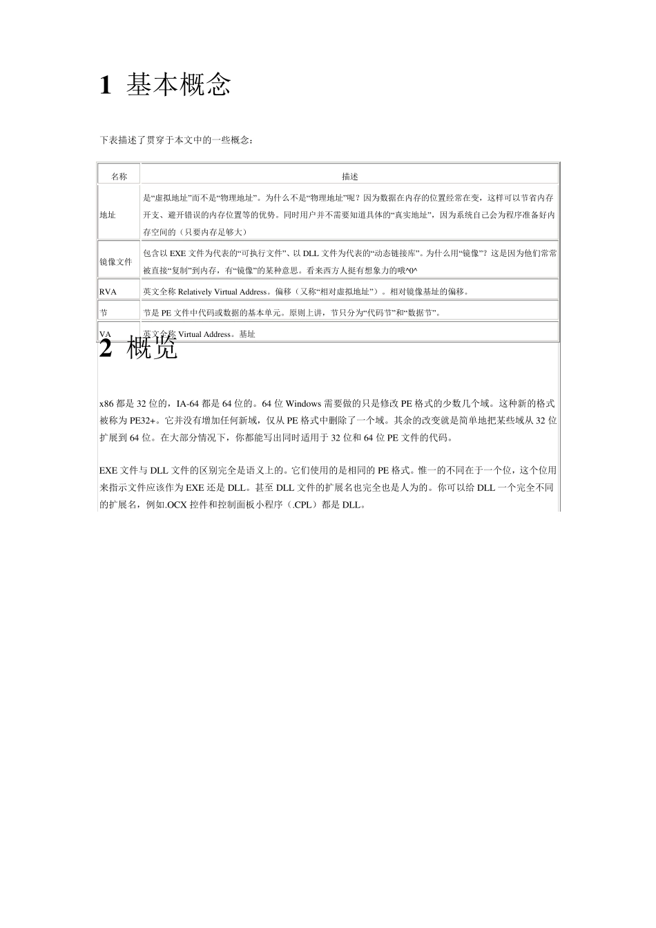 PE结构详解(64位和32位的差别)_第1页