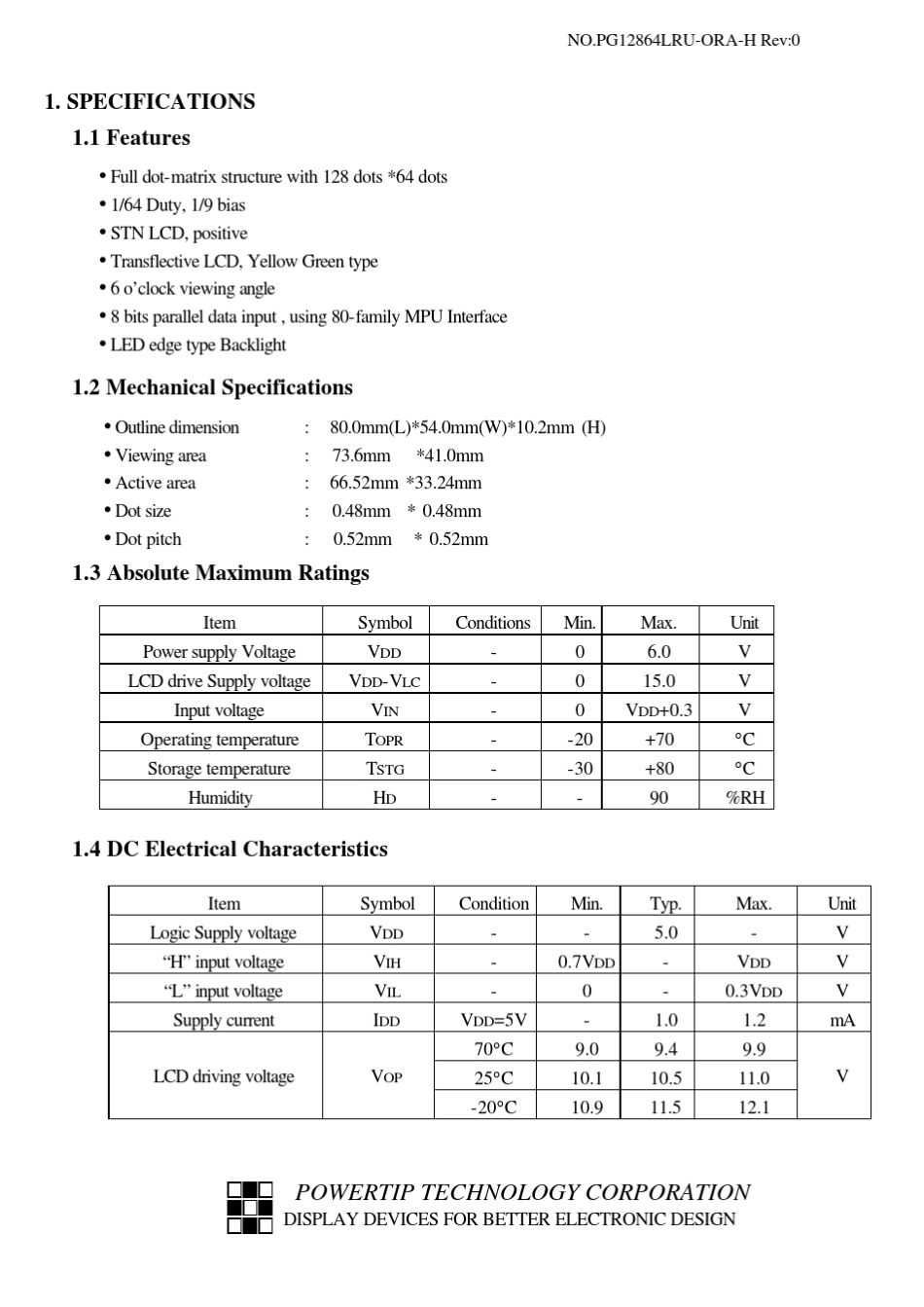 PG12864点阵液晶中文资料英文资料_第3页