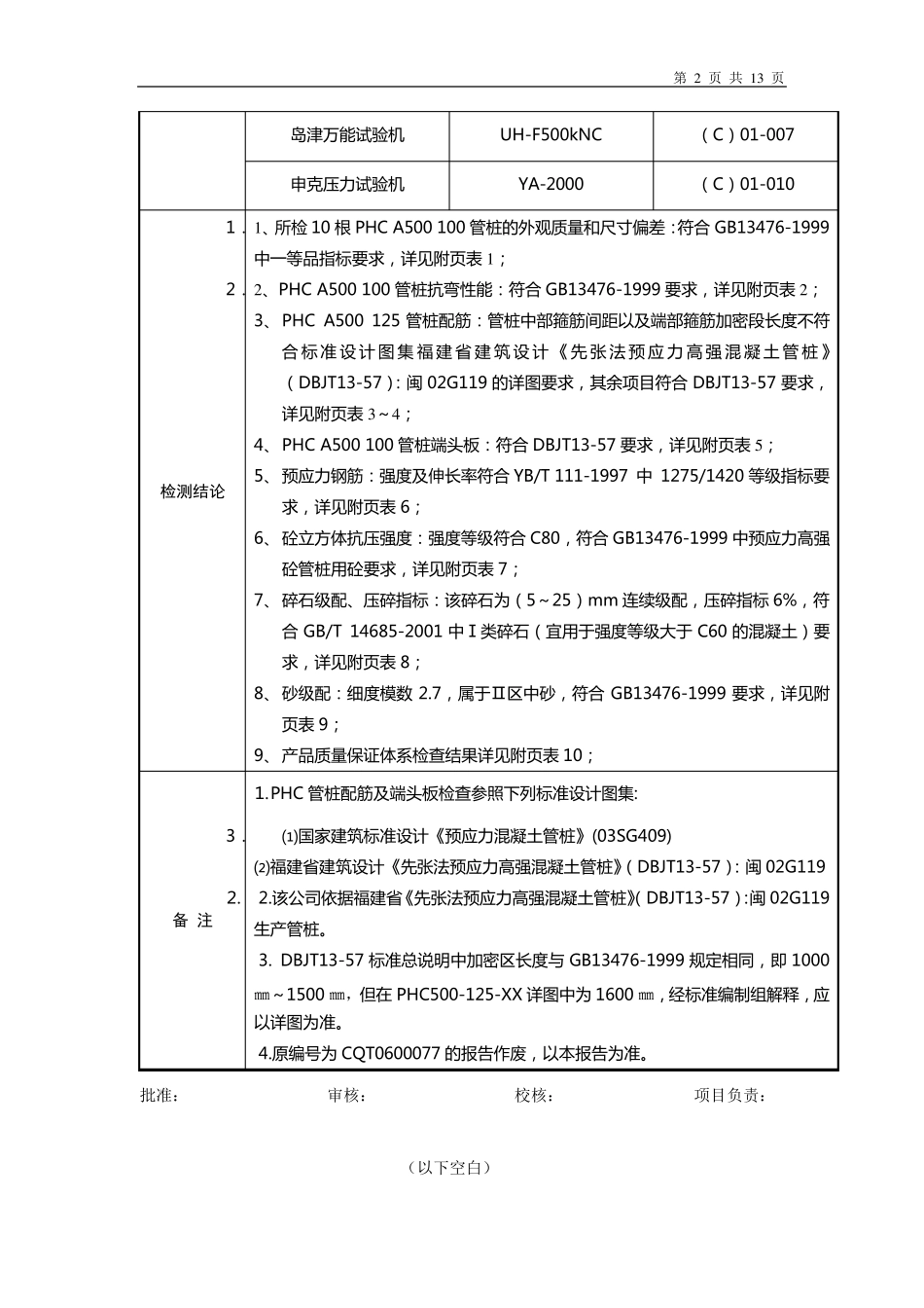 PHC管桩检测报告_第2页