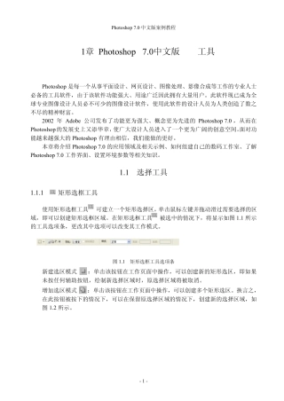 Photoshop7.0中文版基础教程