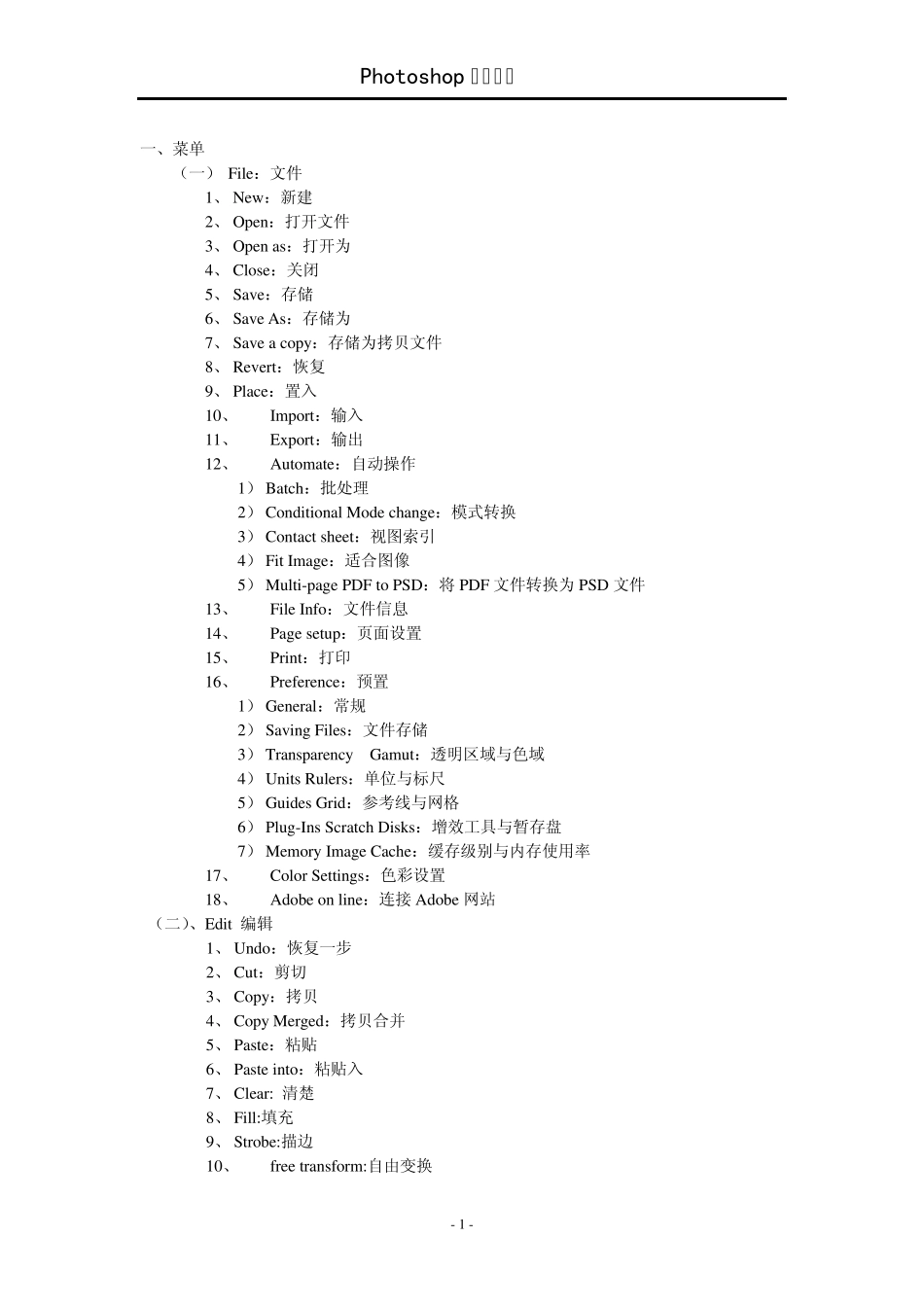 Photoshop英汉翻译_第1页