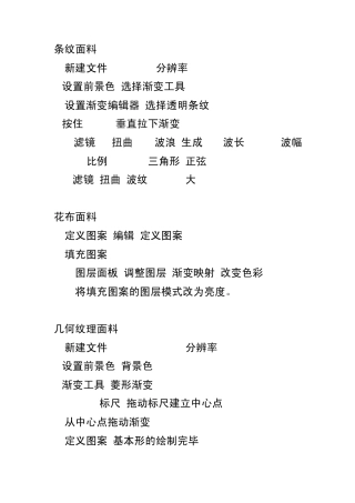photoshop面料制作教程PS