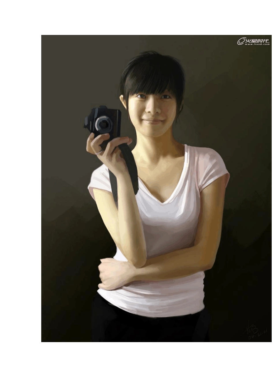 photoshop高级手绘教程：用笔触打造气质_第2页