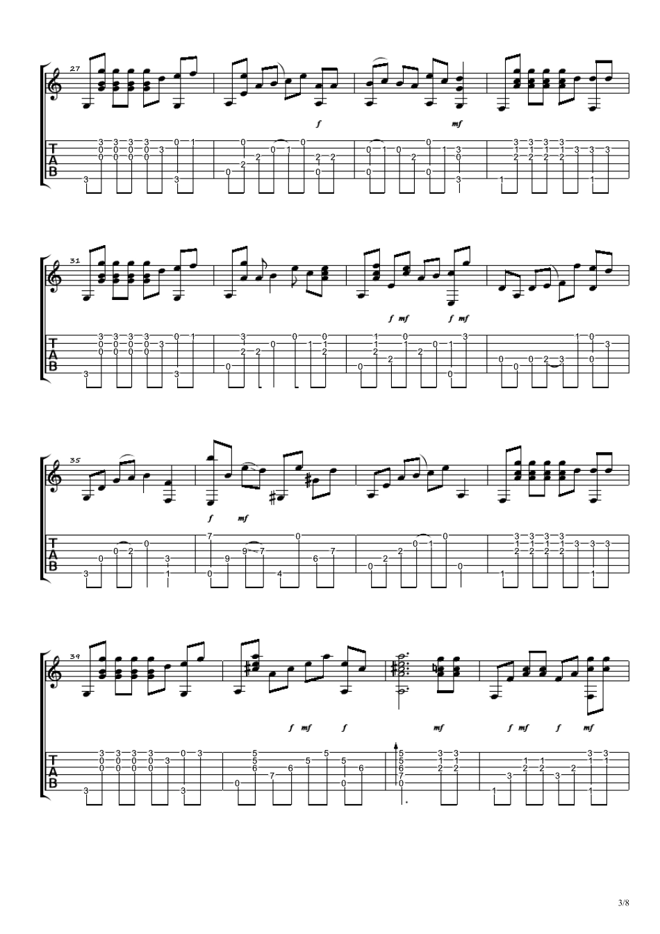 Pianoboy《Thetruththatyouleave》指弹吉他谱_第3页
