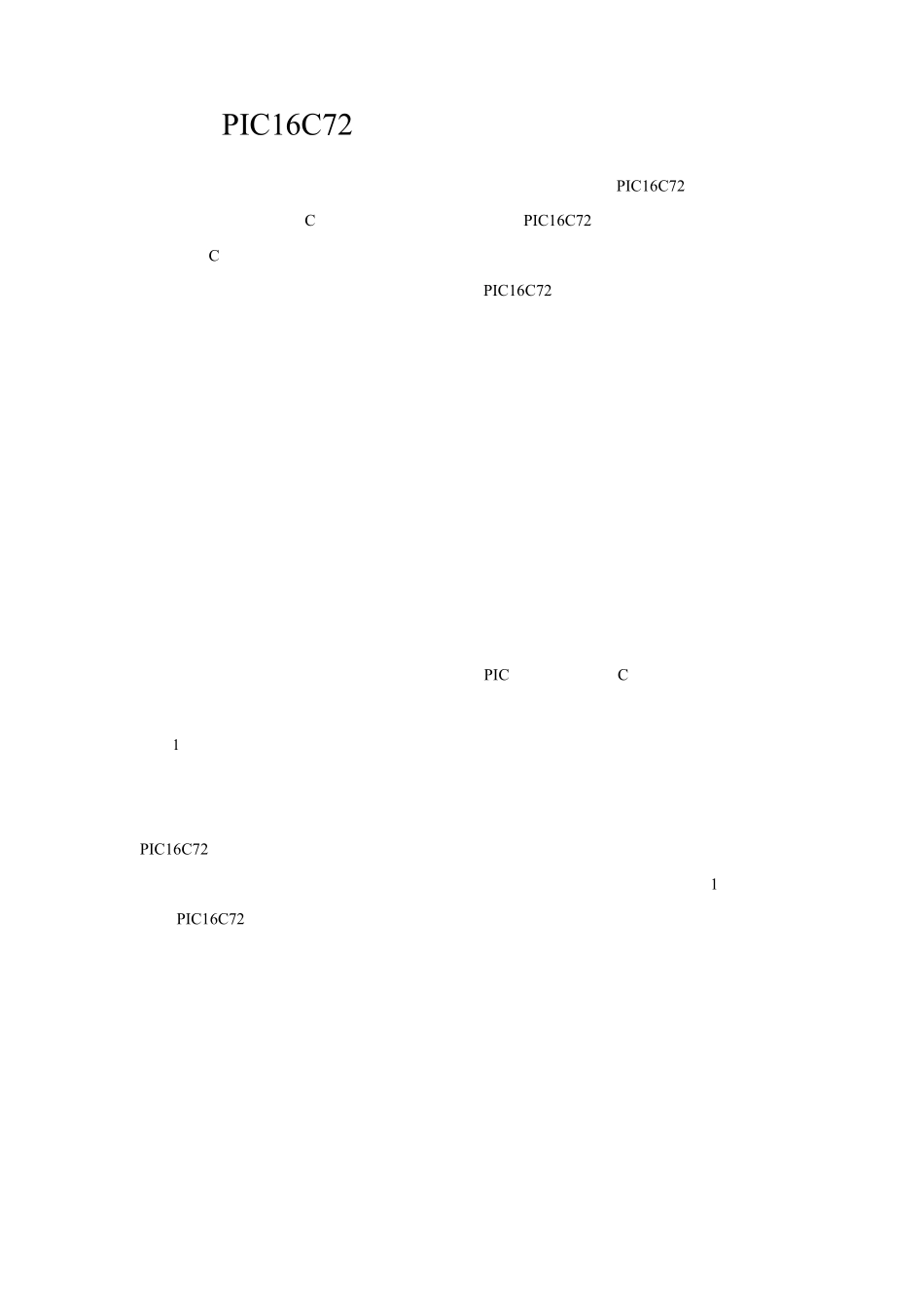 PIC16C72水位水温控制器的电路图_第1页