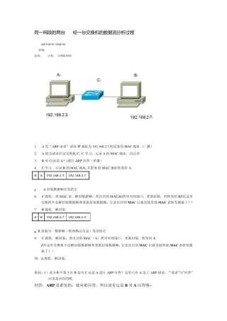 ping的过程及原理
