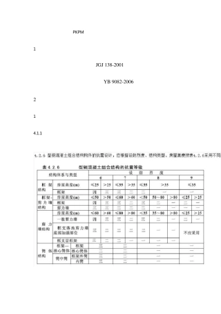 PKPM型钢梁、混凝土柱框架结构分析要点