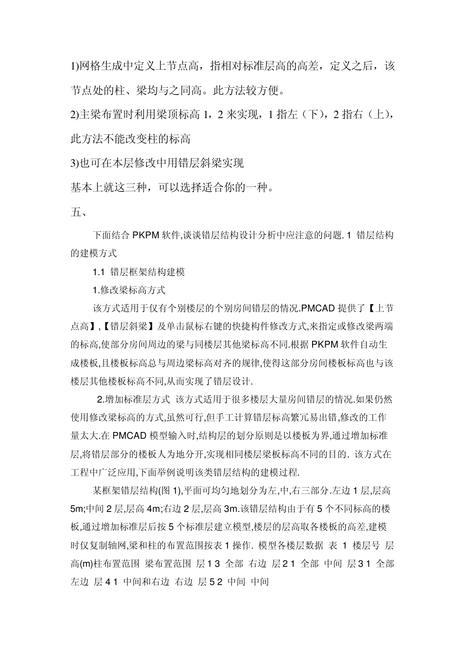 PKPM错层建模问题_第3页