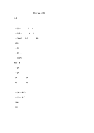 PLCS7300梯形图指令汇总