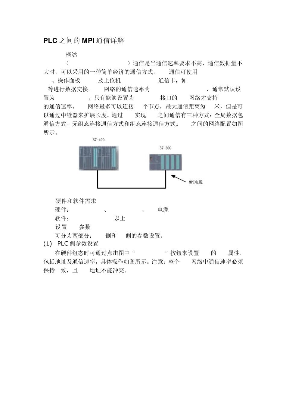 PLC之间的MPI通信详解_第1页
