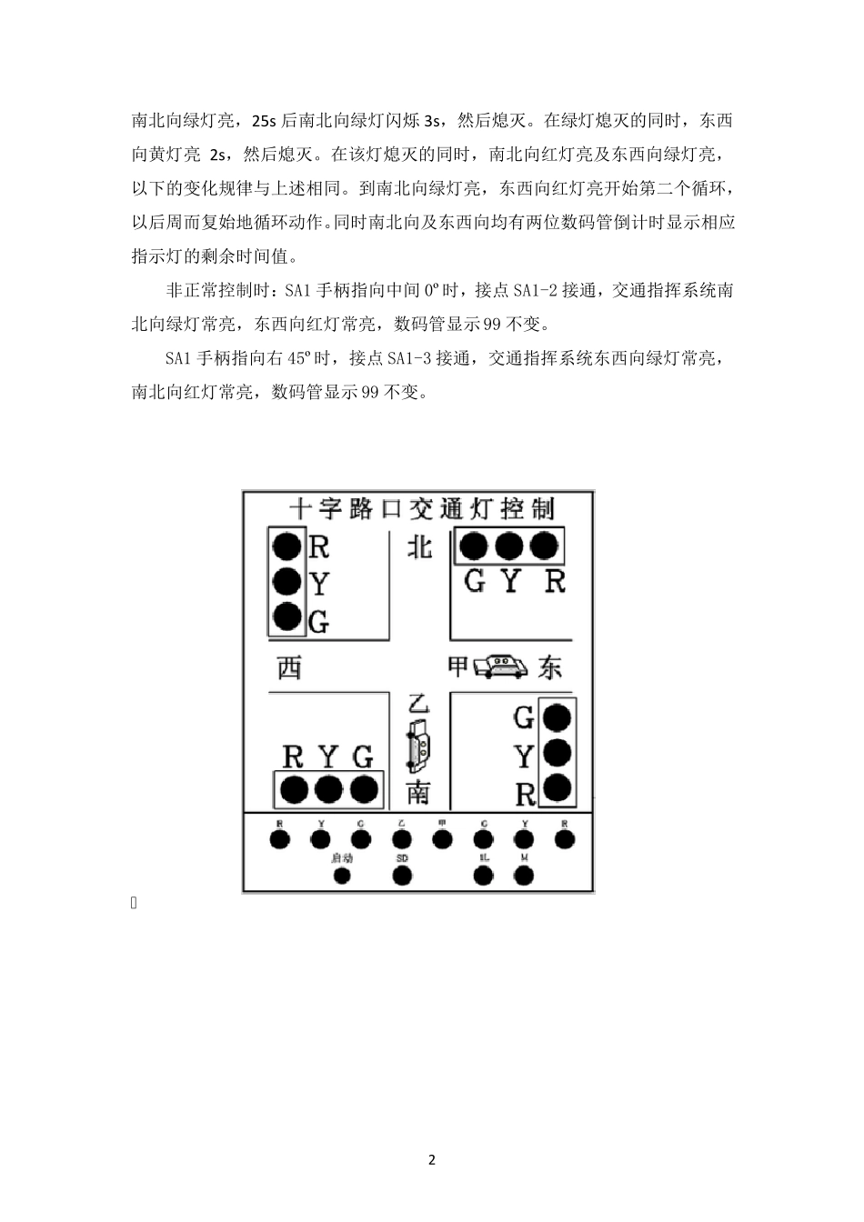 PLC十字路口带倒计时交通灯课程设计_第3页