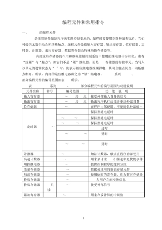 plc实训实验指导书