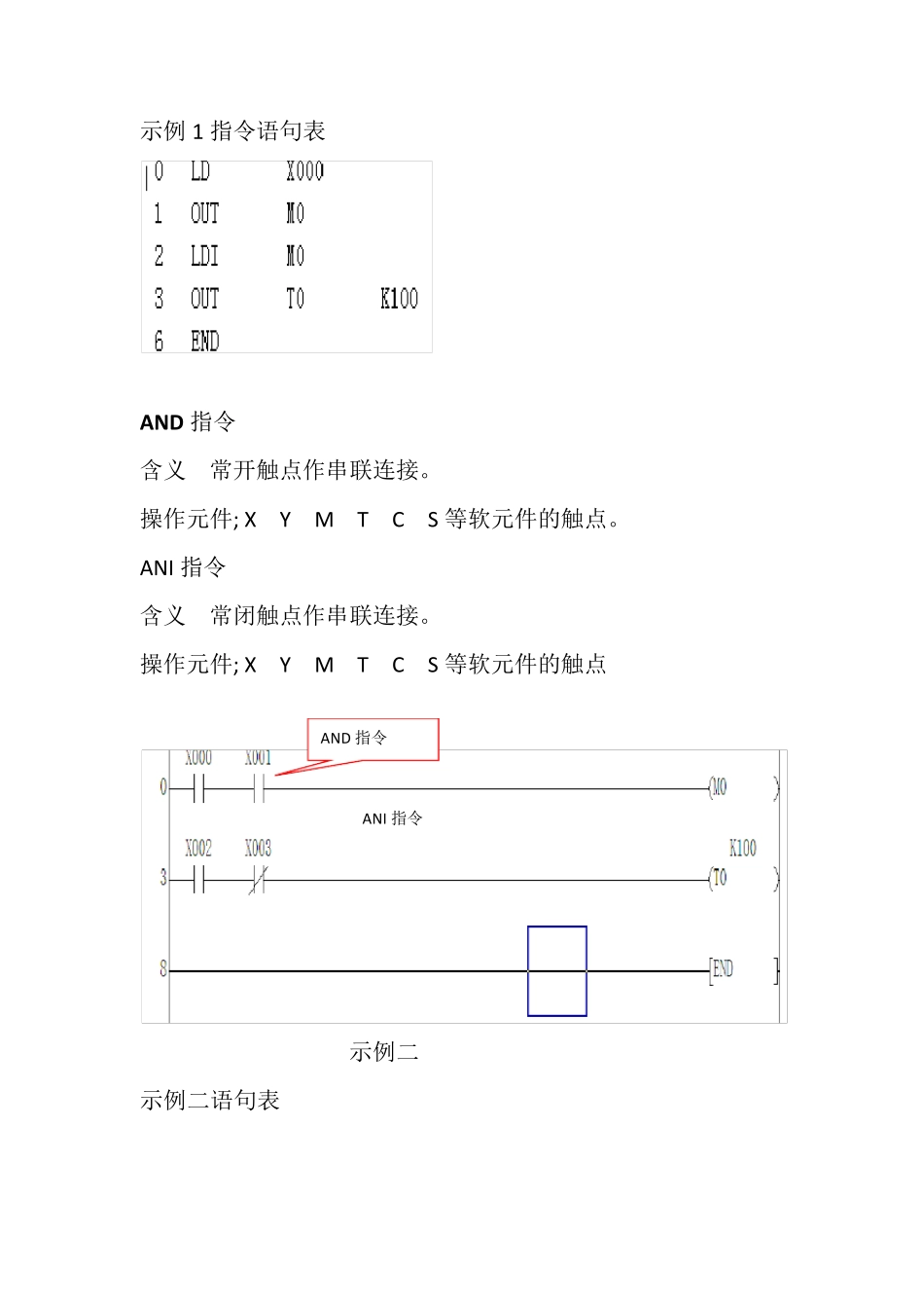 PLC常用基本指令及应用_第2页