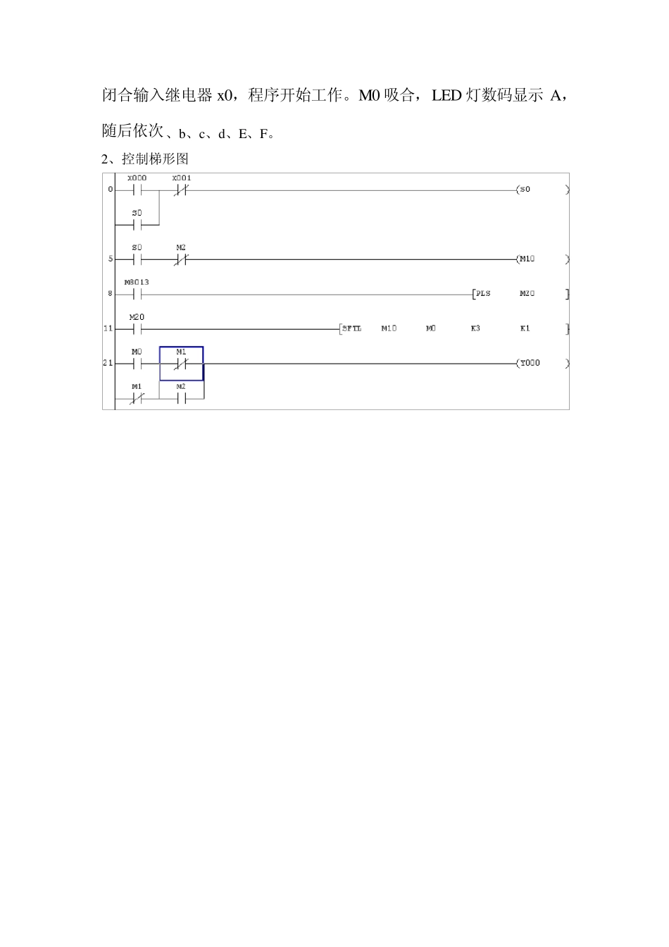 PLC控制LED灯数码显示控制程序_第2页