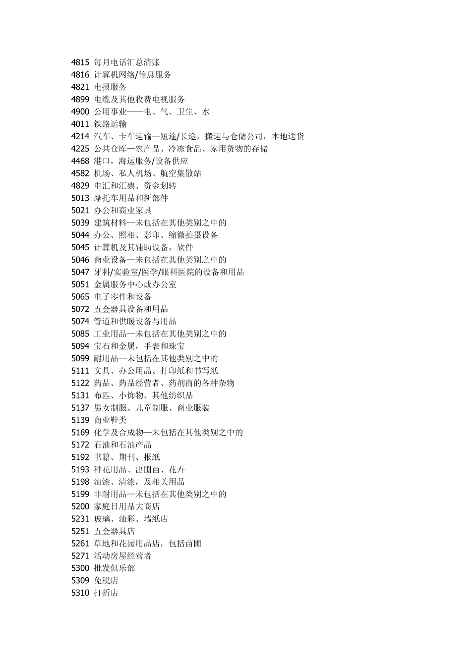 POS商户编码、收单行详细资料_第3页