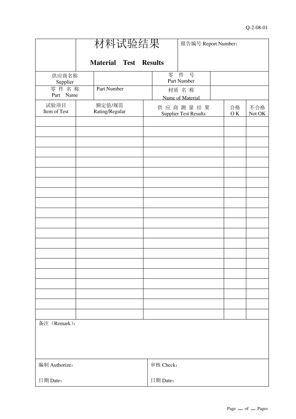 PPAP表单(范例)_第2页