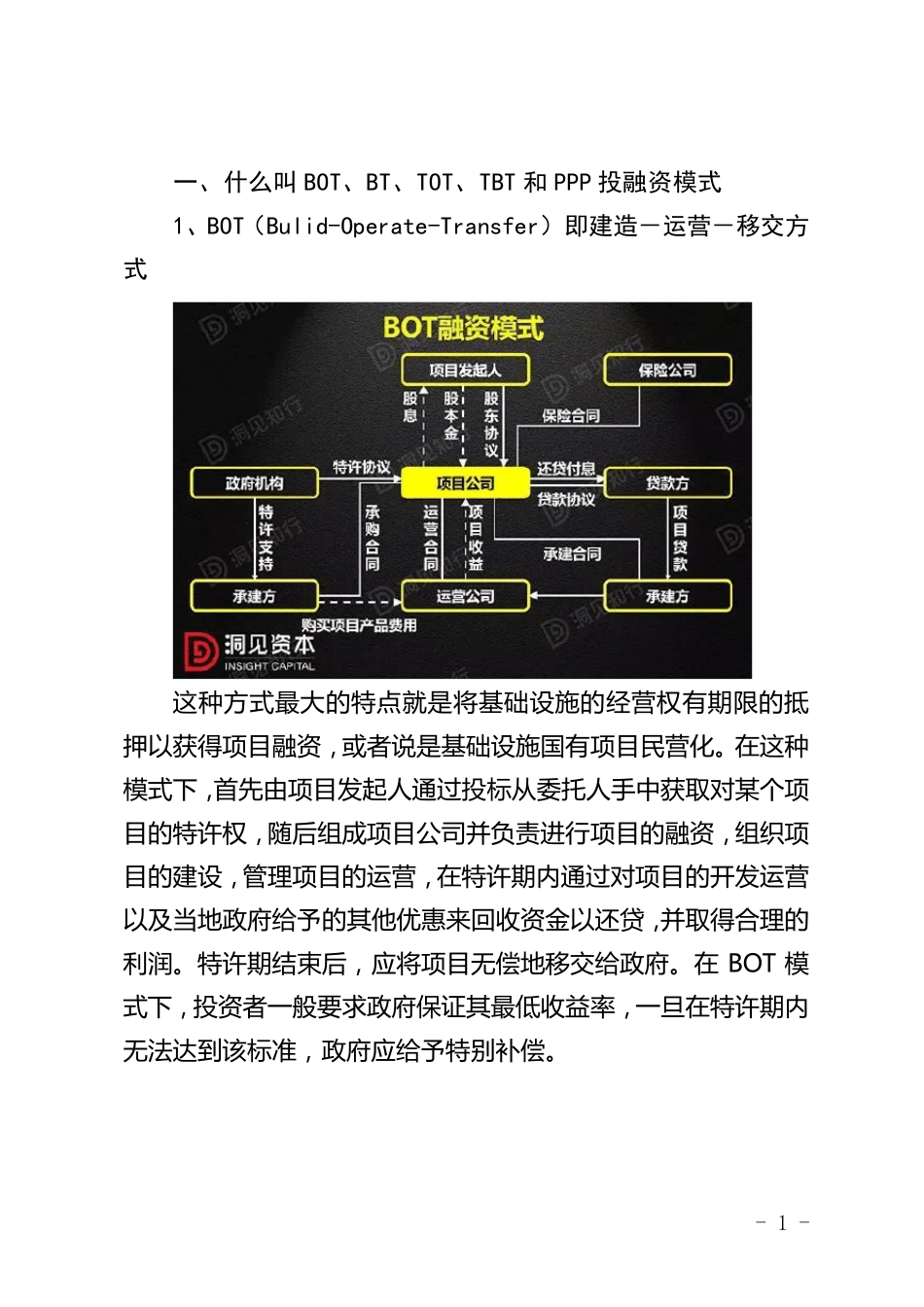 PPP、BOT、BT、TOT、TBT：这下全明白了_第1页