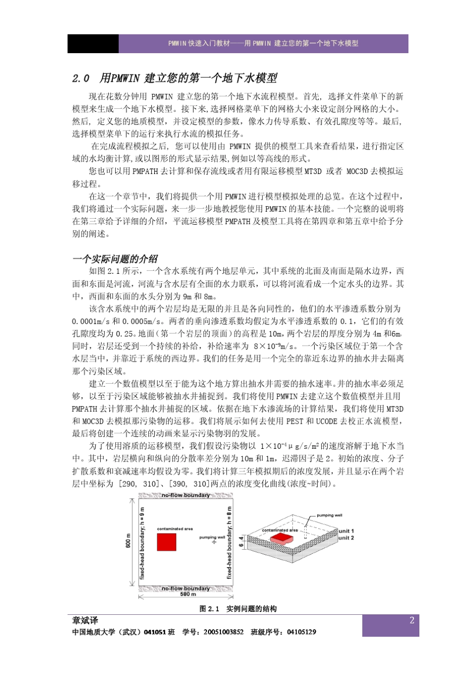 ProcessingModflow教程章斌版_第2页